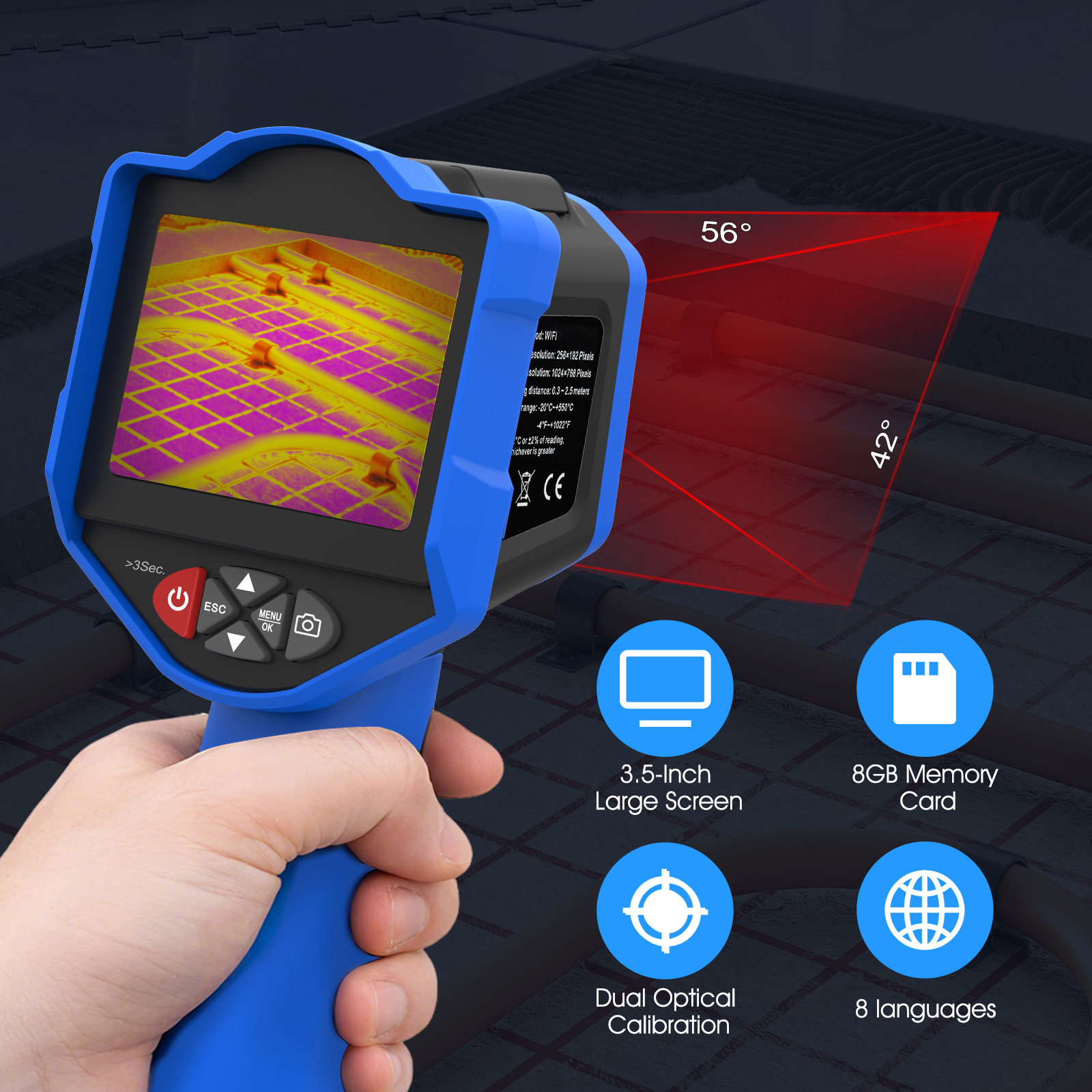 HoldPeak Termal Görüntüleme Ka - Thermal Imaging Camera 256X192 incelemesi ve fiyatı